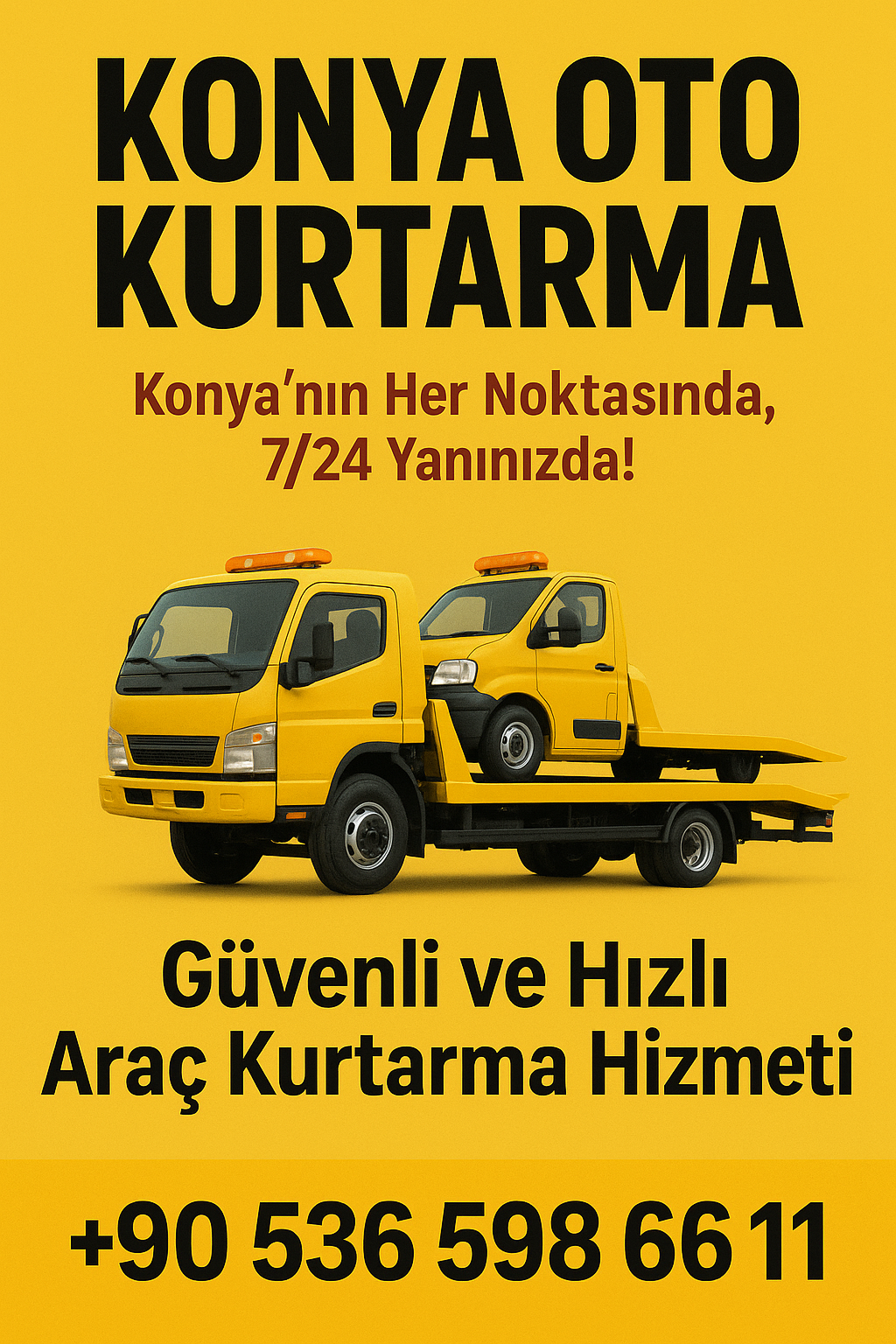 konya çekici, büyük yük taşıma